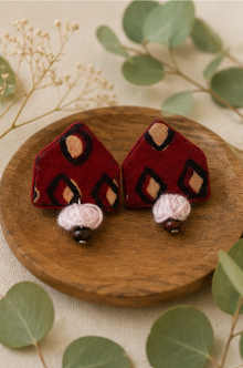 Crimson Charm Earrings