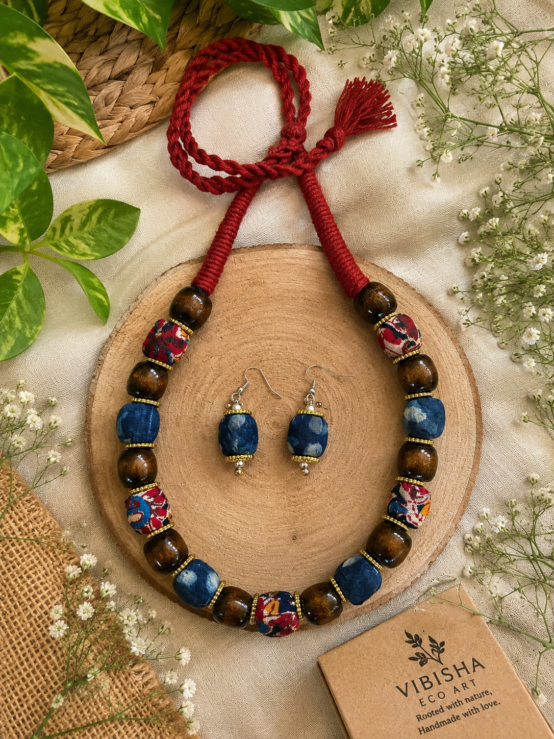 Wooden Beaded Necklace