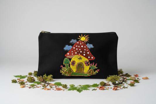 Mushroom House Pouch