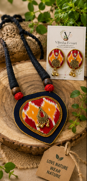 red prakriti necklace set