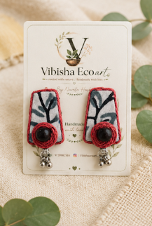 Rosette Charm Earrings